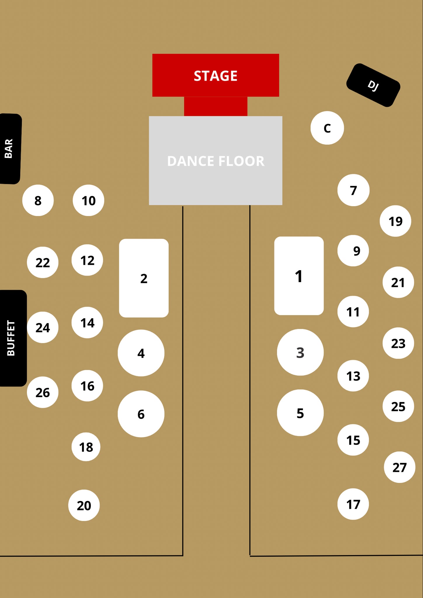 Anj and Solomon wedding venue floor plan